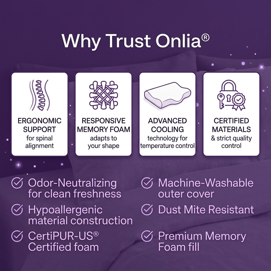 Onlia® Premium Relief Hotel Pillow