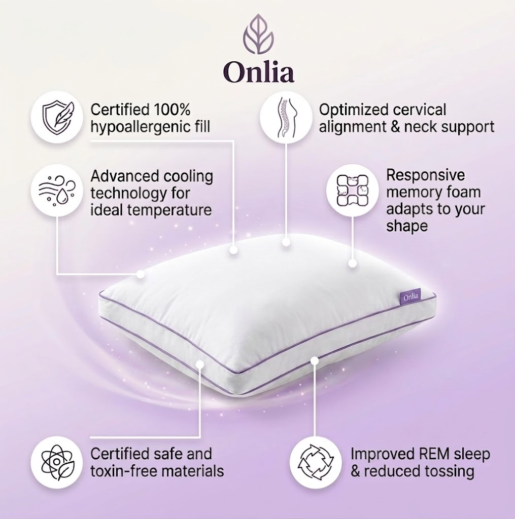 Onlia® Premium Relief Hotel Pillow